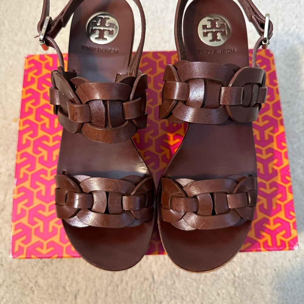 Authentic Tory Burch Wedge Sandals.  Size: 8M